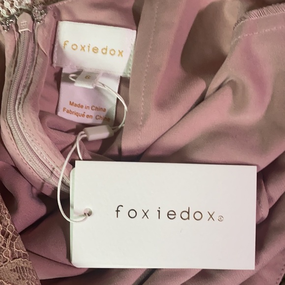 Foxiedox Georgina Appliqué Sheath Pink Dress 6 - Picture 4 of 4